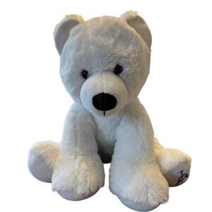Build A Bear Way Of Lights 2021 Polar Bear Plush White Stuffed Animal BAB